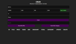 CRUDS --- نظام ادارة منتجات